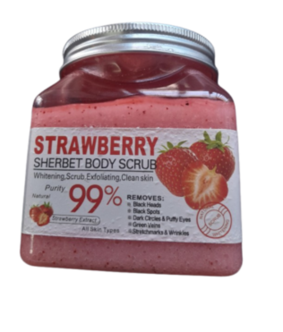 Strawberry Sherbet for Face & body Scrub 500g